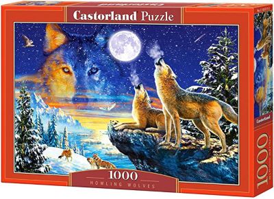 Castorland Howling Wolves 1000 pc. Jigsaw Puzzle, Adult Puzzle, C-103317-2