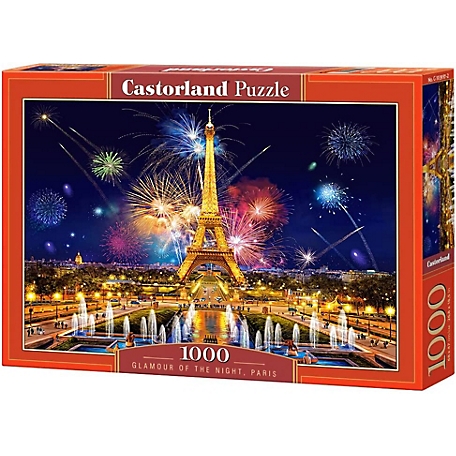 Castorland Glamour of the Night, Colorful Eiffel Tower, Paris 1000 pc. Jigsaw Puzzle, Adult Puzzle, C-103997-2