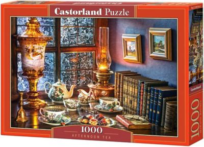 Castorland 1000 pc. Jigsaw Puzzle Afternoon Tea, beautiful vase, Adult Puzzle C-104116-2