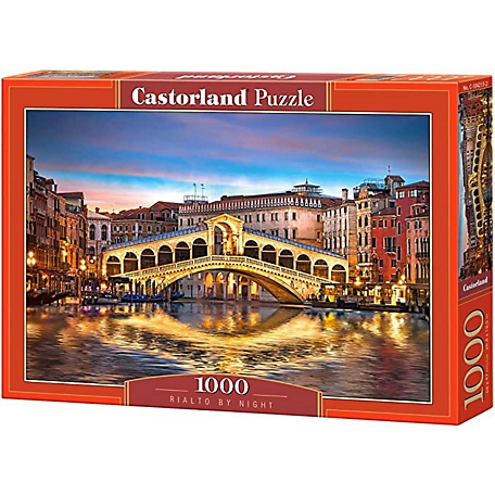 Castorland Rialto by Night 1000 pc. Jigsaw Puzzle, Adult Puzzle, C-104215-2