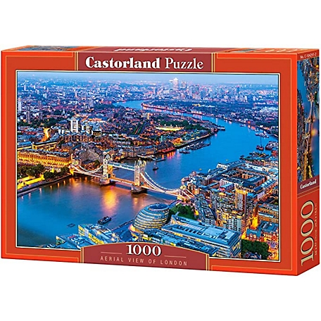 Castorland Aerial View of London 1000 pc. Jigsaw Puzzle, Adult Puzzle, C-104291-2