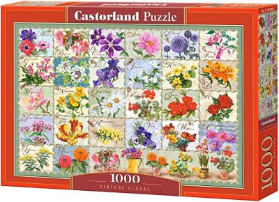 Castorland Vintage Floral 1000 pc. Jigsaw Puzzle, Adult Puzzle, C-1043381-2