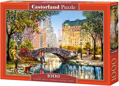 Castorland Evening Walk Through Central Park 1000 pc. Jigsaw Puzzle, Adult Puzzle, C-104376-2