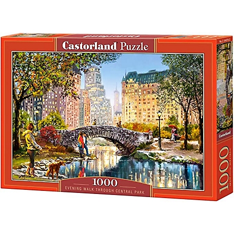 Castorland Evening Walk Through Central Park 1000 pc. Jigsaw Puzzle, Adult Puzzle, C-104376-2