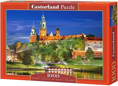 Castorland Wawel Castle by Night, Poland 1000 Piece Jigsaw puzzle, Adult puzzle