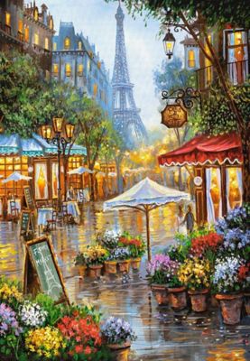 Image showing  Spring Flowers, Paris 1000 pc. Jigsaw Puzzle, Adult Puzzle C-103669-2