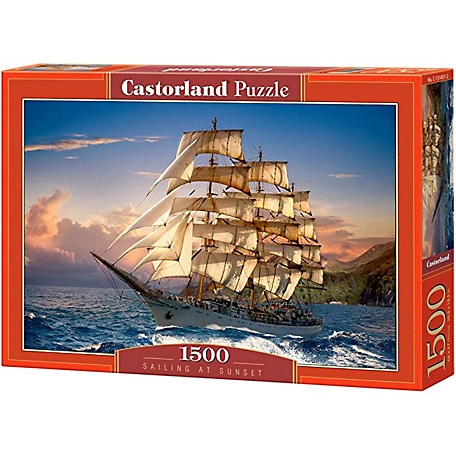 Castorland Sailing at Sunset 1500 pc. Jigsaw Puzzles, Adult Puzzles, C-151431-2