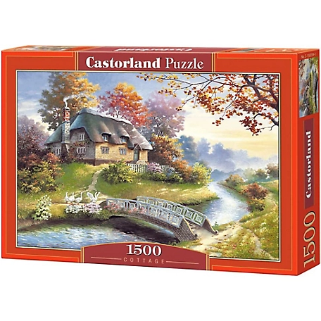 Castorland 1500 pc. Jigsaw Puzzles, Cottage, Pond, Countryside, Adult Puzzles, C-150359-2