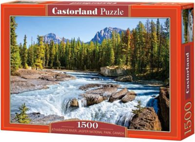 Castorland Athabasca River, Jasper National Park, Canada 1500 pc. Jigsaw Puzzles, Adult Puzzles, C-150359-2