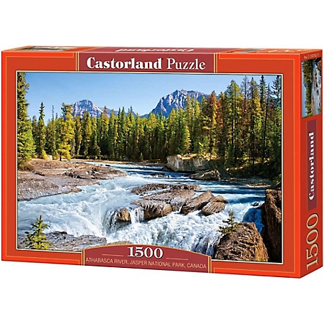 Castorland Athabasca River, Jasper National Park, Canada 1500 pc. Jigsaw Puzzles, Adult Puzzles, C-150359-2