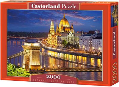 Castorland Budapest View At Dusk 2000 pc. Jigsaw Puzzles, Adult Puzzles, C-200405-2