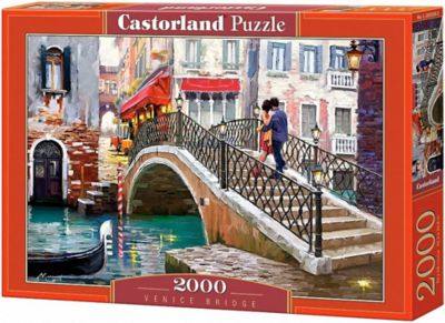Castorland Venice Bridge, Venice Italy 2000 pc. Jigsaw Puzzles, Adult PuzzlesC-200559-2