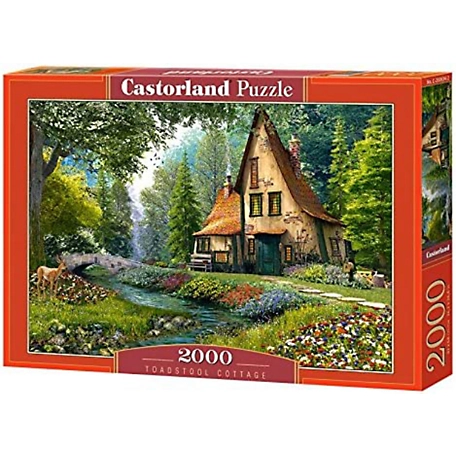 Castorland Toadstool Cottage 2000 pc. Jigsaw Puzzles, Adult Puzzles, C-200634-2