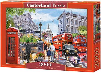 Castorland Spring in London 2000 pc. Jigsaw Puzzles, Adult Puzzles, C-200788-2