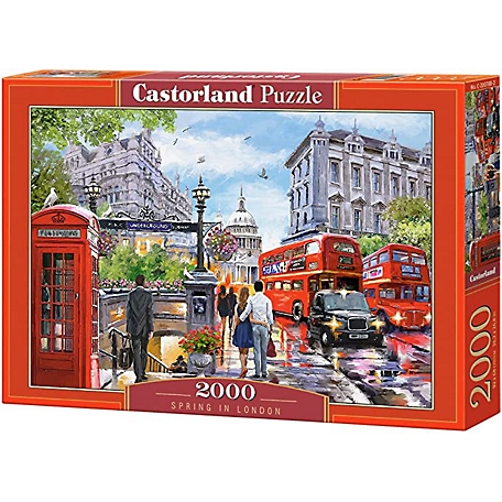Castorland Spring in London 2000 pc. Jigsaw Puzzles, Adult Puzzles, C-200788-2