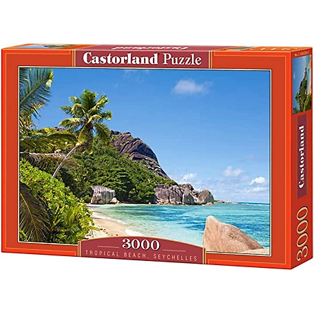Castorland Tropical Beach, Seychelles 3000 pc. Jigsaw Puzzles, Adult Puzzles, C-300228-2