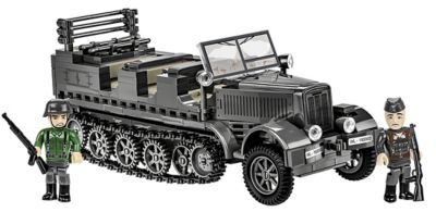 Cobi Historical Collection World War II 1 and 2 cm Flakvierling 38 Executive Edition Sd.Kfz.7 Model, 1:35 Scale