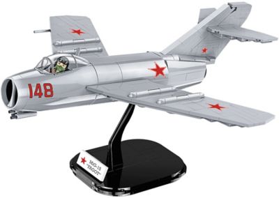Cobi Historical Collection Korean War MiG-15 Nato Code Fagot Soviet Jet Model, 1:32 Scale