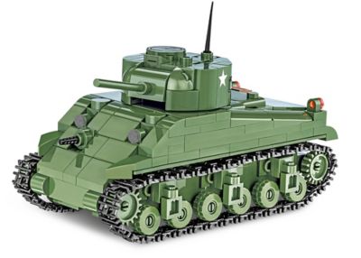 Cobi Historical Collection World War II Sherman M4A1 Tank Model, 1:48 Scale