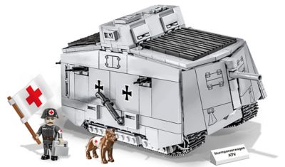 Cobi Historical Collection Great War Sturmpanzerwagen A7V Tank Model, 1:35 Scale