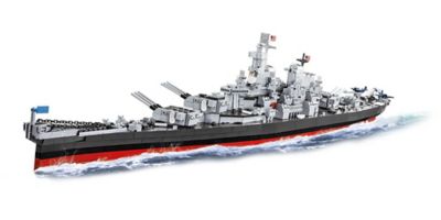 Cobi Historical Collection 4-in-1 Executive Edition World War II Iowa-Class Battleship Model, 1:300 Scale