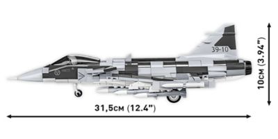 Image showing  Armed Forces Saab Jas 39 Gripen E Plane Model, 1:48 Scale