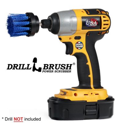 Image showing  Hot Tub Scrub Brush, Spa, Pool Brush, Bathroom Accessories, Shower Cleaner, Shower Door, Bath Mat, 2IN-L-B-QC-DB