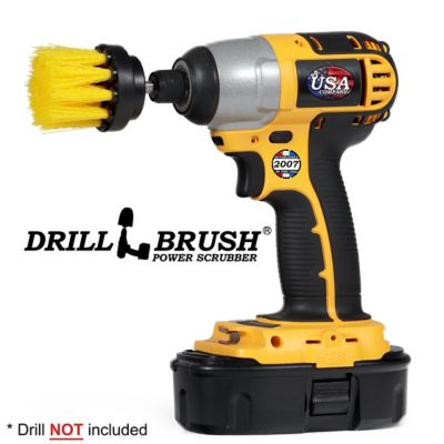 Image showing  Scrub Brush for Bathroom, Shower Cleaner, Bathtub, Bath Mat -Sink, Tile, Shower Curtain, Grout Cleaner, 2IN-L-Y-QC-DB