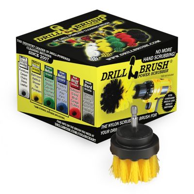 Drillbrush 4 Piece Nylon Power Brush Tile and Grout Bathroom Cleaning Scrub  Brush Kit Drill Brush Power Scrubber Brush Set Power Scrubber Drill Brush