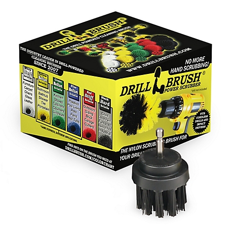 Drillbrush Bbq Accessories, Grill Brush, Ultra Stiff Bristle, Scrub Brush, Gas Grill, Electric Smoker, 2IN-S-K-QC-DB