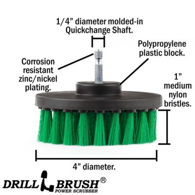 Image showing  Kitchen Cooktop Cleaning Brush, Griddle, Oven, Cast Iron Skillet, Grout Cleaner, Backsplash, 4IN-S-G-QC-DB