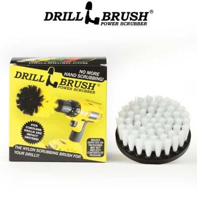 Drillbrush Windshield Cleaning Brush, Upholstery, Interior Auto Cleaning, Glass Detailing, 4IN-S-W-QC-DB