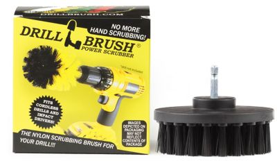 Drillbrush Bbq Flat Cleaning Brush, Grill Brush, Rust Remover, Electric Smoker, Wire Brush Alternative, 4IN-S-K-QC-DB