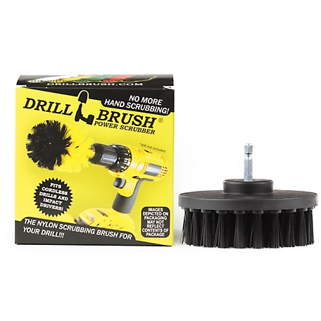 Drillbrush Bbq Flat Cleaning Brush, Grill Brush, Rust Remover, Electric Smoker, Wire Brush Alternative, 4IN-S-K-QC-DB
