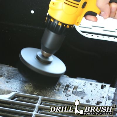Image showing  Bbq Flat Cleaning Brush, Grill Brush, Rust Remover, Electric Smoker, Wire Brush Alternative, 4IN-S-K-QC-DB