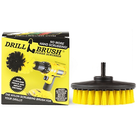 Drillbrush Shower Cleaner, Bath Mat, Shower Curtain, Flat Scrub Brush,  Shower Doors, Grout Cleaner, Toilet, 5IN-S-Y-H-DB at Tractor Supply Co.