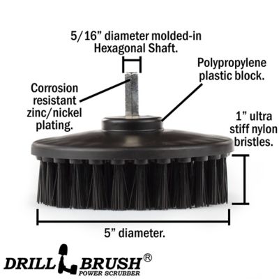 Image showing  Grill Tools, Ultra Stiff Bristles, Grill Scraper, Grill Cleaner, BBQ Brush, Graffiti Remover, 5IN-S-K-H-DB