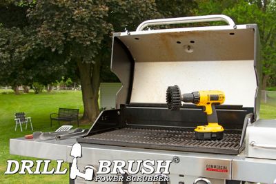 Image showing 5 th Drillbrush Grill Tools, Ultra Stiff Bristles, Grill Scraper, Grill Cleaner, BBQ Brush, Graffiti Remover, 5IN-S-K-H-DB