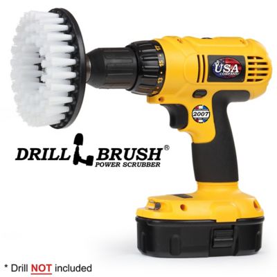 Image showing  Softer Bristle Flat Scrub Brush, Interior Auto Cleaning, Wheel Cleaning, Glass, 5IN-S-W-H-DB