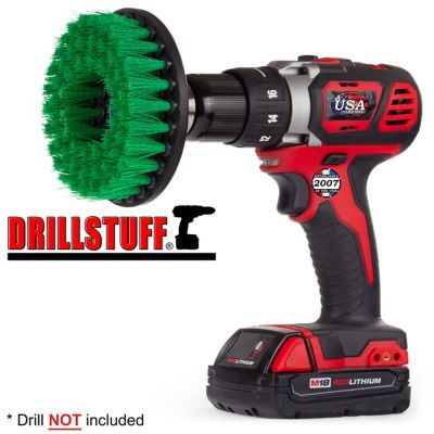 Image showing  Kitchen Cleaning Flat Brush, Grout Cleaner, Tile, Counter-Tops, Stove, Oven, Sink, Trash Can, Floors, 5IN-S-G-H-DS