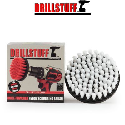 Drillstuff Car Carpet Flat Brush for Cleaning, Power Cleaning, Glass, Upholstery, Interior, 5IN-S-W-QC-DS