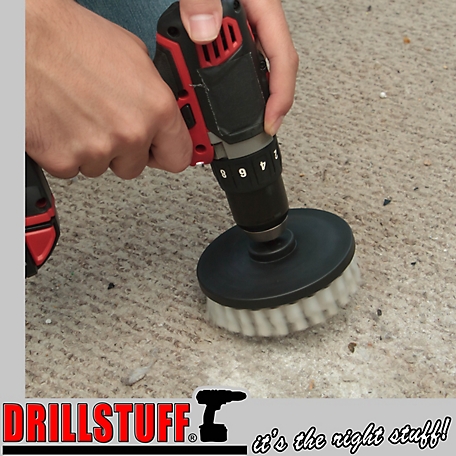 Drillstuff Car Carpet Flat Brush for Cleaning, Power Cleaning