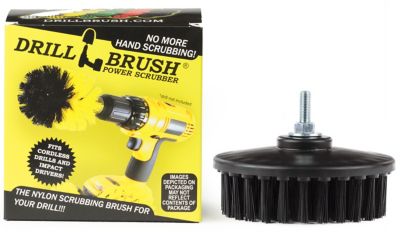 Drillbrush Industrial, Contractor, Scrub Brush, Threaded 5/16 x 24, Ultra Stiff Bristles, 5IN-S-K-T-DB