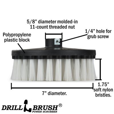 Image showing  Carpet Cleaner Scrub Brush for Variable Speed Polisher, Soft Bristle Drill Brush, Car Buffer Brush