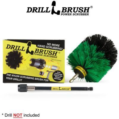 Drillbrush Cast Iron Skillet Cleaning Brush, Pots & Pans, Griddle, Countertop, Cutting Board, Butcher Block, Stove, O-G-5X-QC-DB