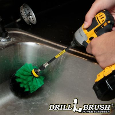 Image showing  Cast Iron Skillet Cleaning Brush, Pots & Pans, Griddle, Countertop, Cutting Board, Butcher Block, Stove, O-G-5X-QC-DB