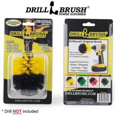 Drillbrush The Original Drillbrush Power Scrubber, Bathroom, Shower Cleaner, Bathtub, Sink, Toilet, Grout Cleaner, O-Y-QC-DB