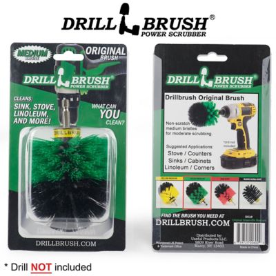 Drillbrush Kitchen Cleaning Original Drill Brush, Stove, Oven, Tile, Grout Cleaner, Pots & Pans, Cast Iron Skillet, O-G-QC-DB