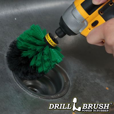 Image showing  Kitchen Cleaning Original Drill Brush, Stove, Oven, Tile, Grout Cleaner, Pots & Pans, Cast Iron Skillet, O-G-QC-DB