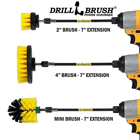 Drillbrush Grout Cleaner Brush Kit, Bathroom Drill Brush Attachment Set,  Household Cleaning, Bathroom Cleaning, Y-S-E542J-QC-DB at Tractor Supply Co.
